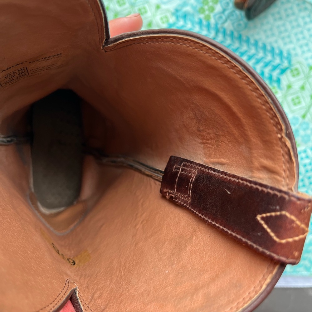 Ariat Brown Leather Boots - Picture 4 of 6